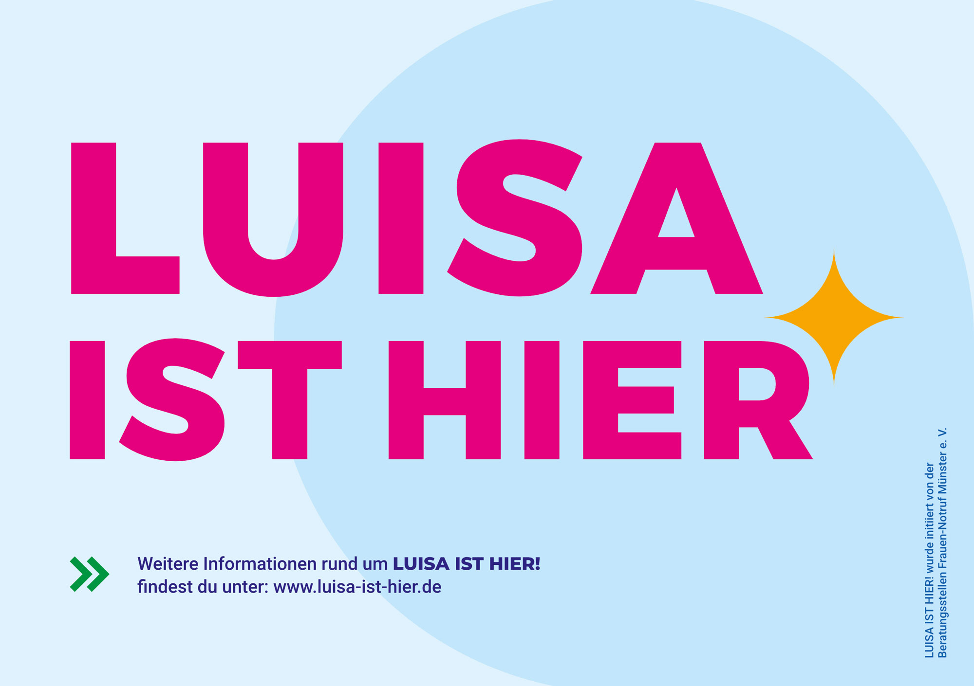 luisa ist hier tueraufkleber small